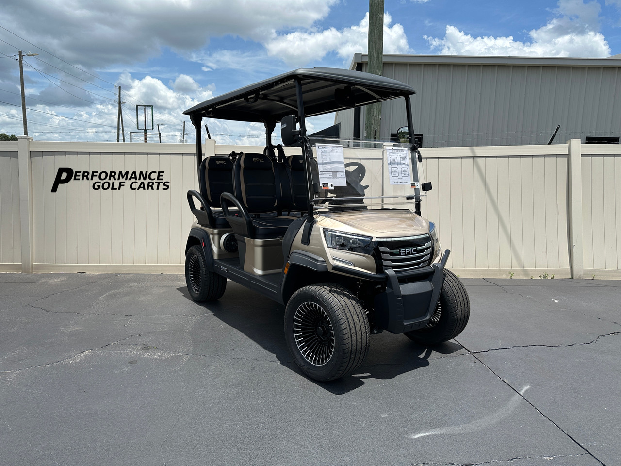 EPIC FX E40FX 4 Passenger Metallic Cashmere Golf Cart