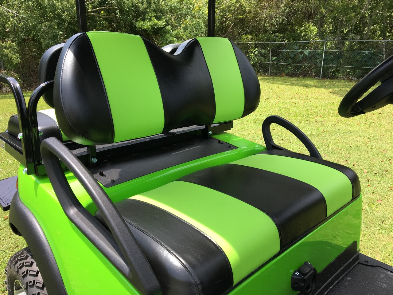 Club Car Precedent 4 Passenger Lifted Lime Green Golf Cart18LLG from