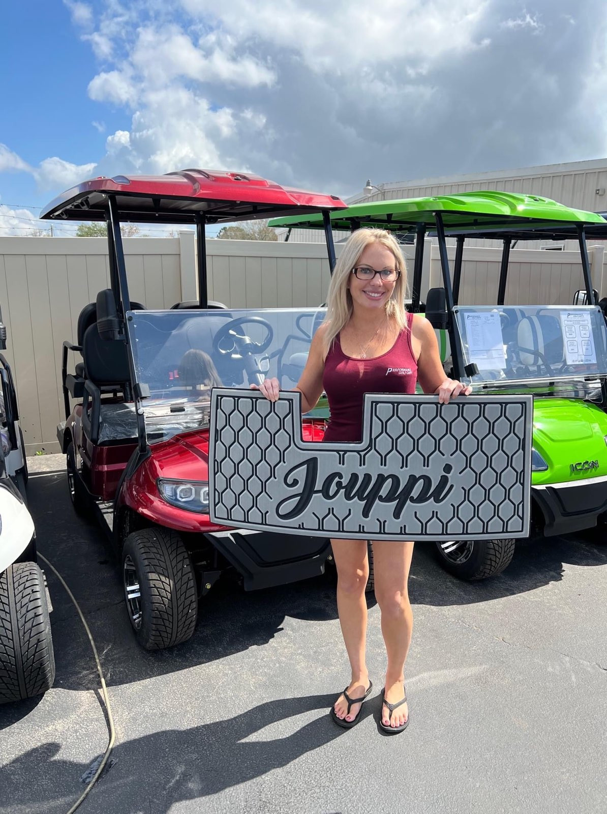 Icon Golf Bag Attachment for Rear Facing Seats Performance Golf Carts