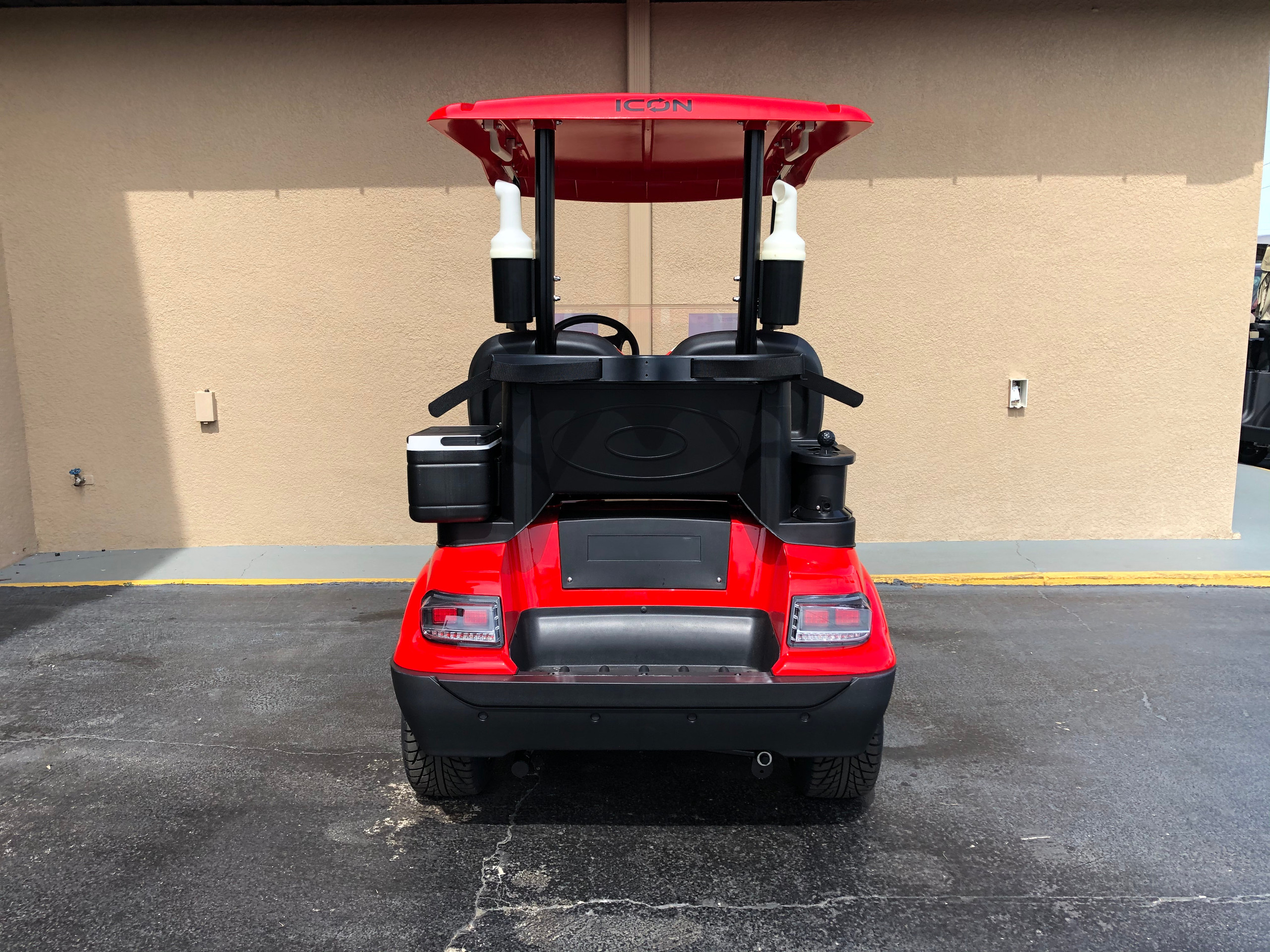 ICON i20 2 Passenger Red Golf Cart from Performance Plus Carts