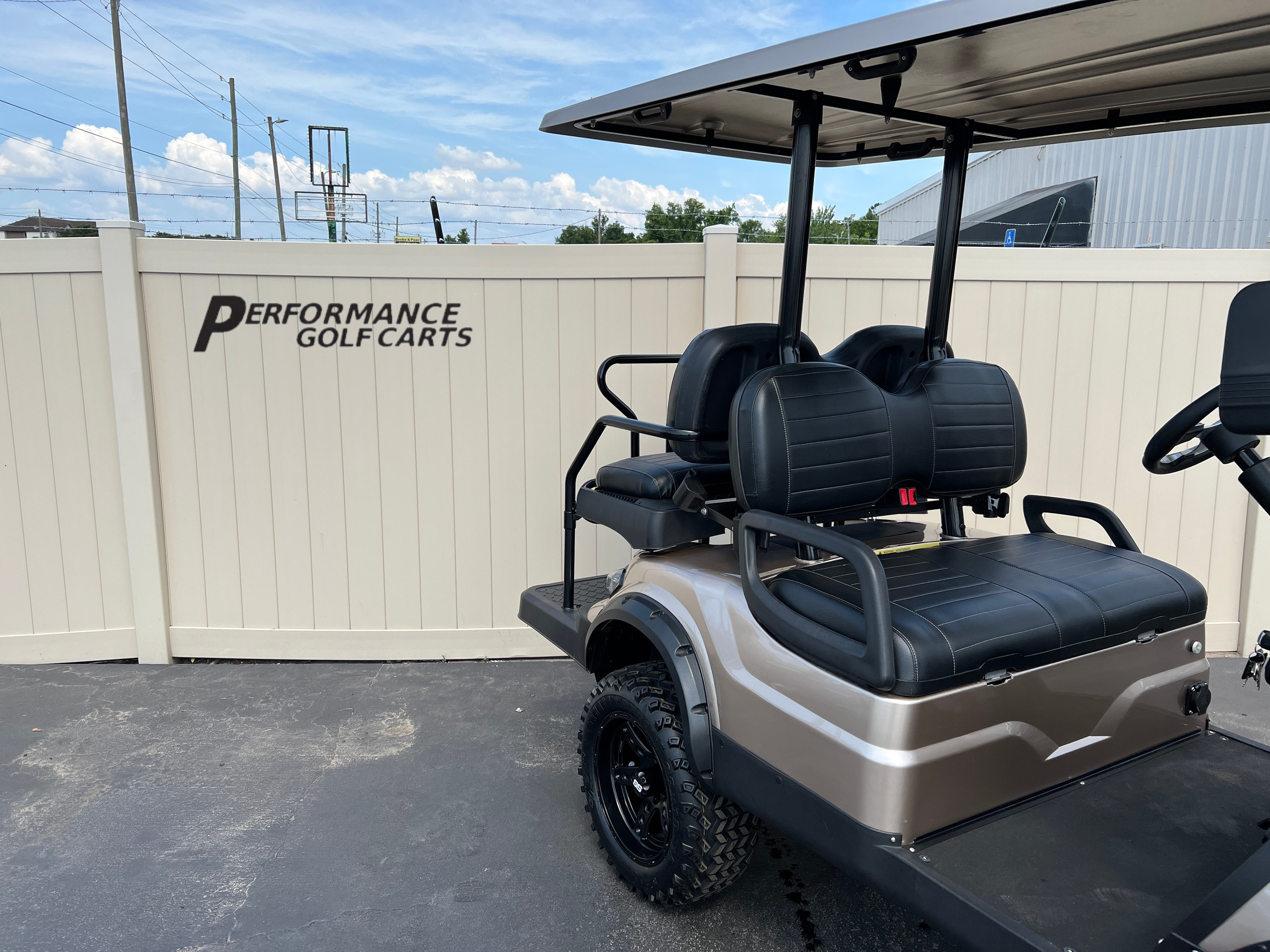 Champagne ICON i40L Custom Golf Cart Performance Golf Carts