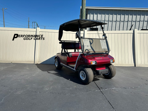Club Car DS 2 Passenger Burgundy Golf Cart -#4353A