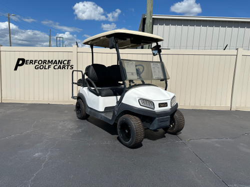 Club Car Tempo 4 Passenger White Golf Cart-#4433A