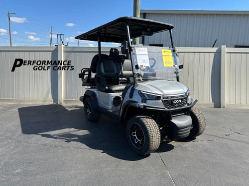 ICON i40X l 4 Passenger Silver Golf Cart