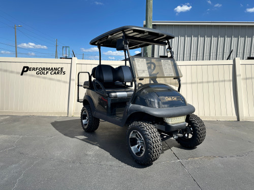 Club Car Precedent 4 Passenger Black Lifted Golf Cart-#4555A