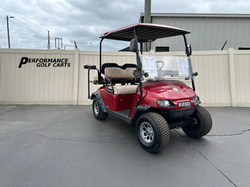 EZGO TXT 4 Passenger Red Golf Cart -#4493A