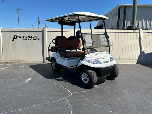 Used Advanced EV 4 Passenger White Golf Cart-#4638A