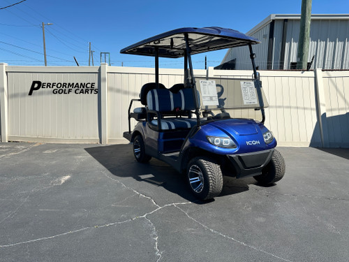 Used ICON 4 Passenger Blue Golf Cart-#4573A