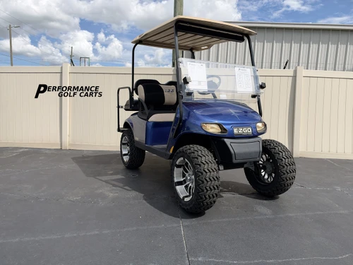 EZGO TXT 4 Passenger Blue Golf Cart -#4712A