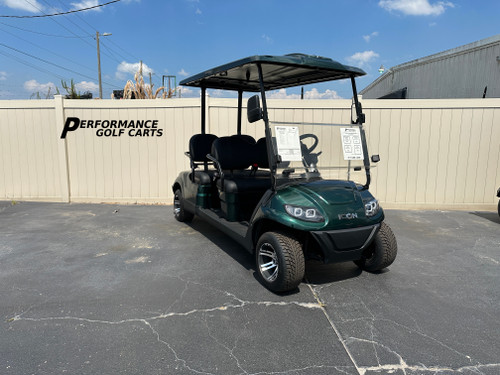 ICON i40F 4 Passenger Stretch Forest Green Golf Cart