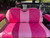 Custom 2 Tone Pink Golf Cart Seats