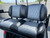 Premium Bolster Diamond Stitch Silver and Black Golf Cart Custom Seats