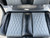 Premium Bolster Diamond Stitch Silver and Black Golf Cart Custom Seats