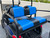 Viper Blue with Black Value Seat Covers Golf Cart Custom Seats