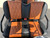 Custom Bolster Black & Brown Golf Cart Seats - Double Diamond Pattern