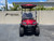 ICON i40L 4 Passenger Lifted Burgundy Golf Cart - Lithium