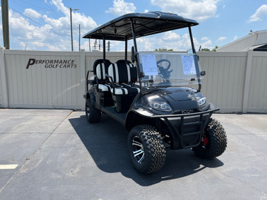 コリアグランドセール ICON i60L 6 Passenger Lifted Black Golf Cart from メンズウェア