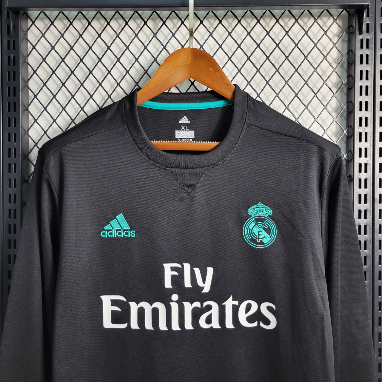 adidas Real Madrid CF Away Long Sleeve Jersey-Grey