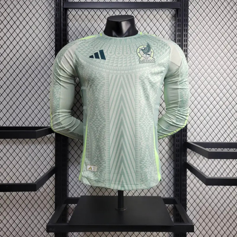 Player Version Mexico Euro 2024 Away Long Sleeve Jersey