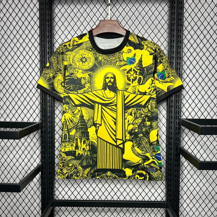 Brazil Yellow "Jesus" 2024 Jersey