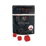 Grateful Meds | Functional Mushroom Canna Gummy | Cherry | CBD + THC + Chagit Mushroom Extract | 10 Count