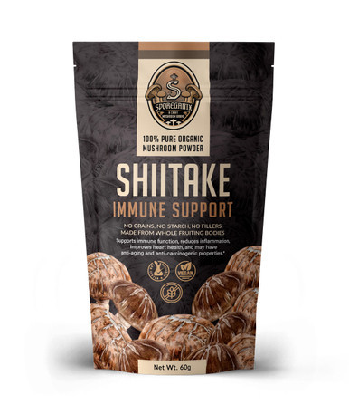 Sporeganix | 100% Pure Organic Mushroom Powder | 60 Grams | Shiitake | Immune Support