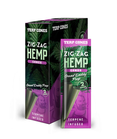 Zig Zag | Terpene Infused | Hemp Cones | Grand Danny Purp
