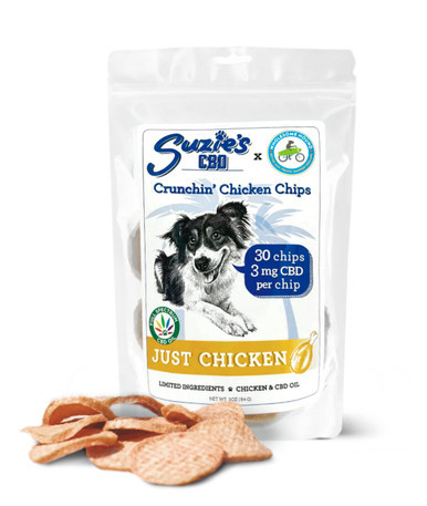 Suzie's Pet | CBD Crunchin' Chicken Chips | 3mg | 30ct