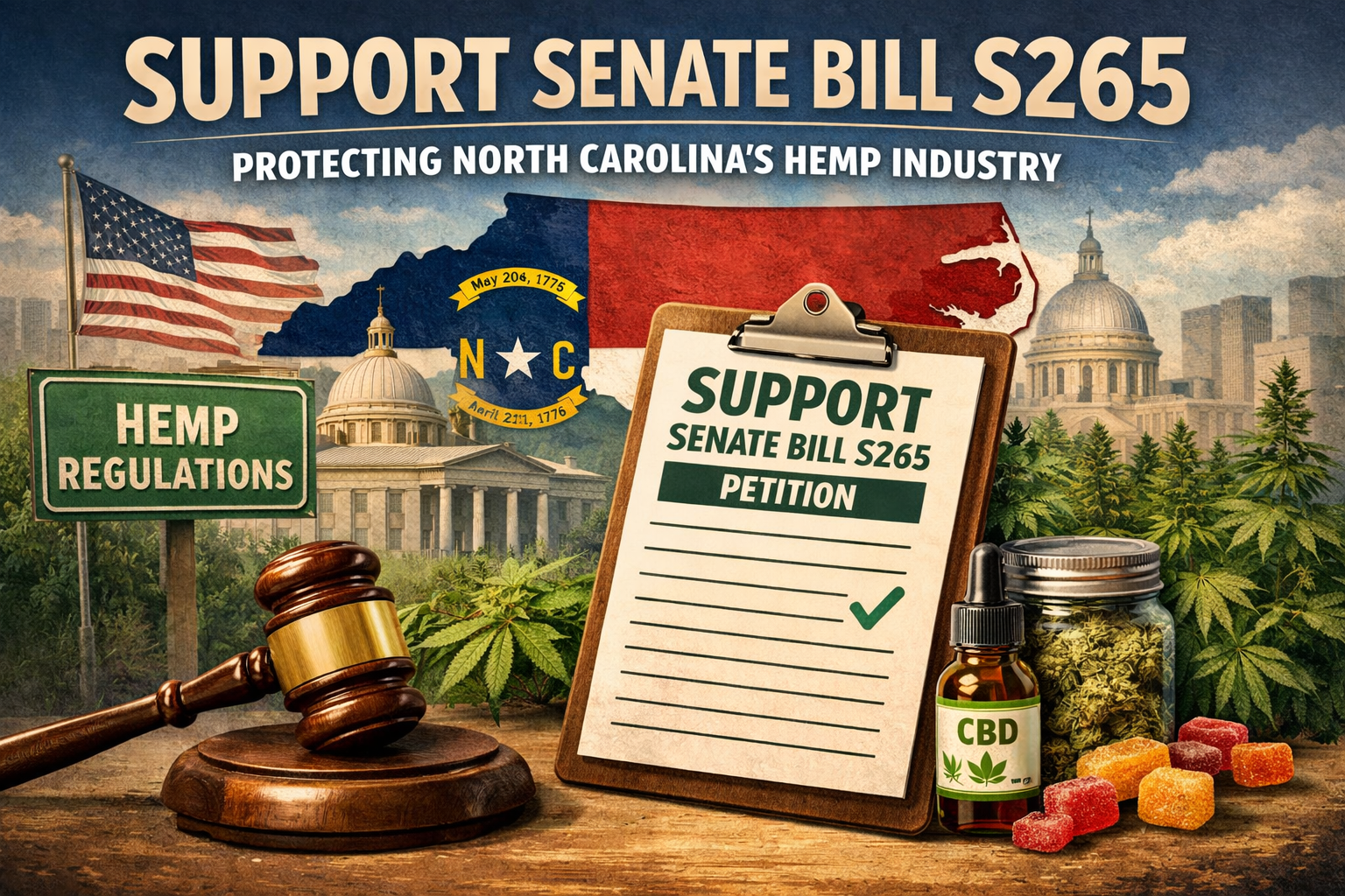 Senate Bill S265 in North Carolina: What It Means for Hemp, THC, and Consumer Access