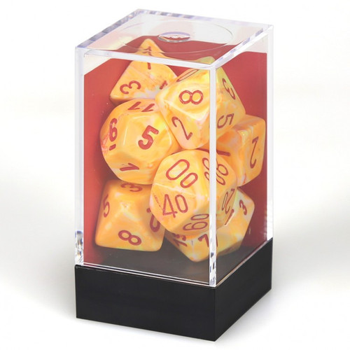 Sunburst Festive 7 Piece Dice Set