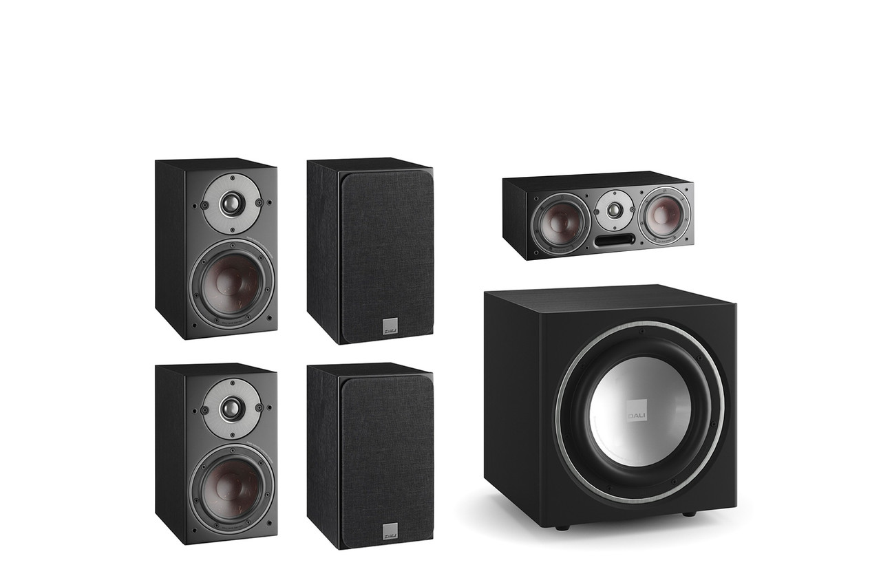 Dali Oberon 1 5.1 (Black) | 5.1 Speaker Package | Richer Sounds