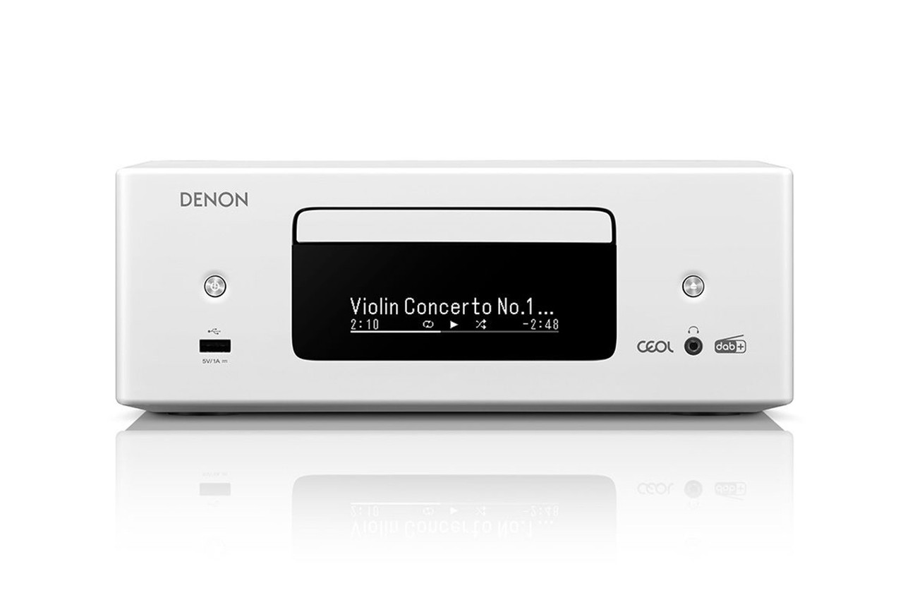 Denon RCD-N12DAB (White) | Streaming Mini System EXC Speakers