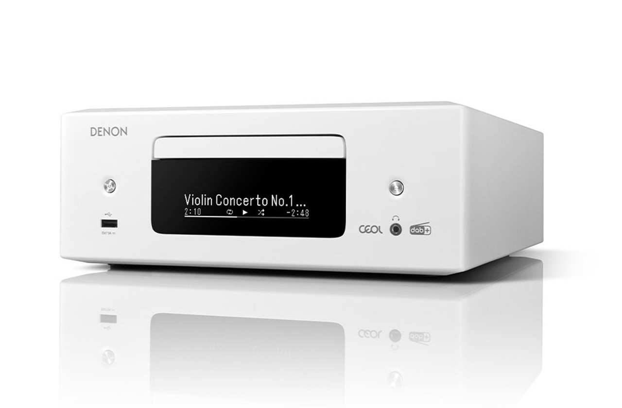 Denon RCD-N12DAB (White) | Streaming Mini System EXC Speakers