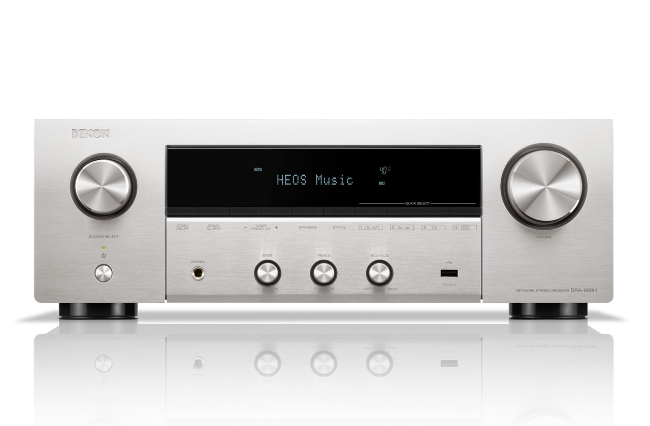 Denon DRA-900H (Silver) | 2.2 Ch. 8K AV Receiver with HEOS® Built