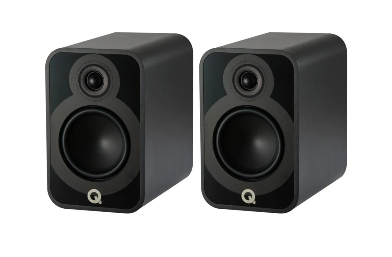 Q Acoustics Q5020 (Satin Black) | Bookshelf Speakers Per Pair 