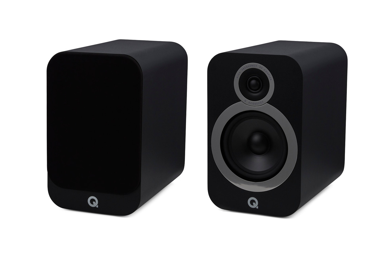 Q Acoustics 3030i Black | Bookshelf Speakers Per Pair | Richer Sounds