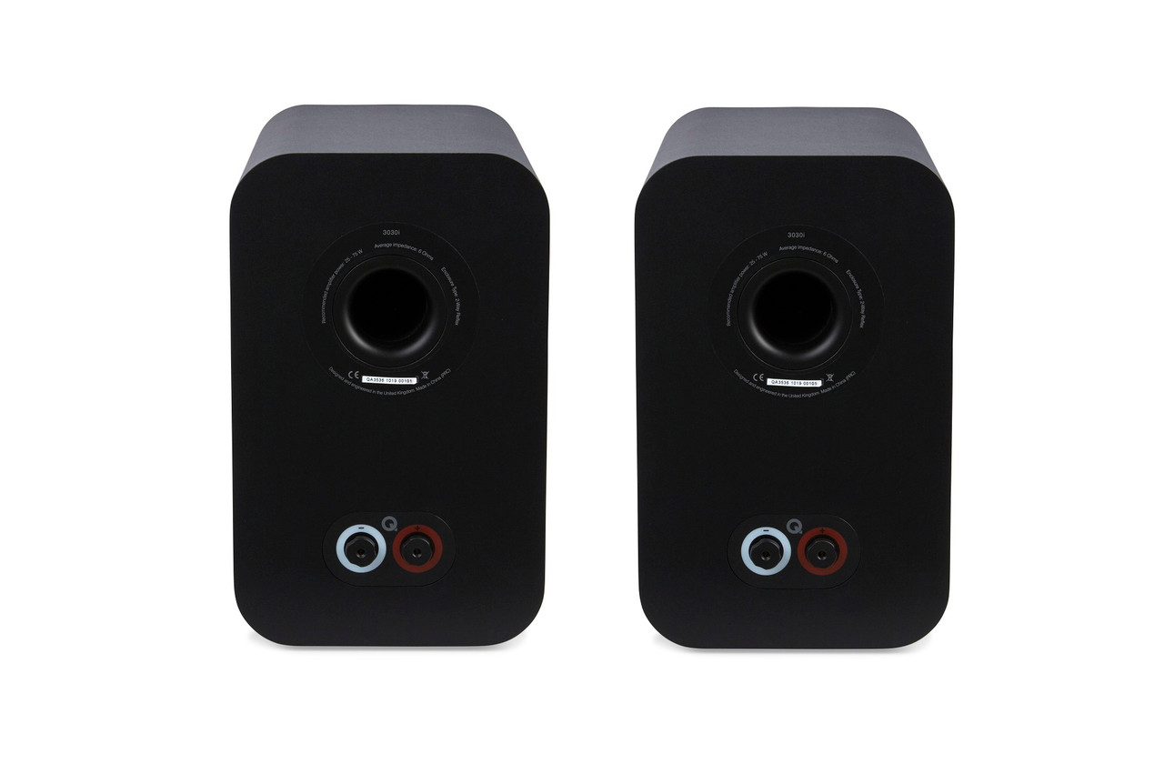 Q Acoustics 3030i Black | Bookshelf Speakers Per Pair | Richer Sounds