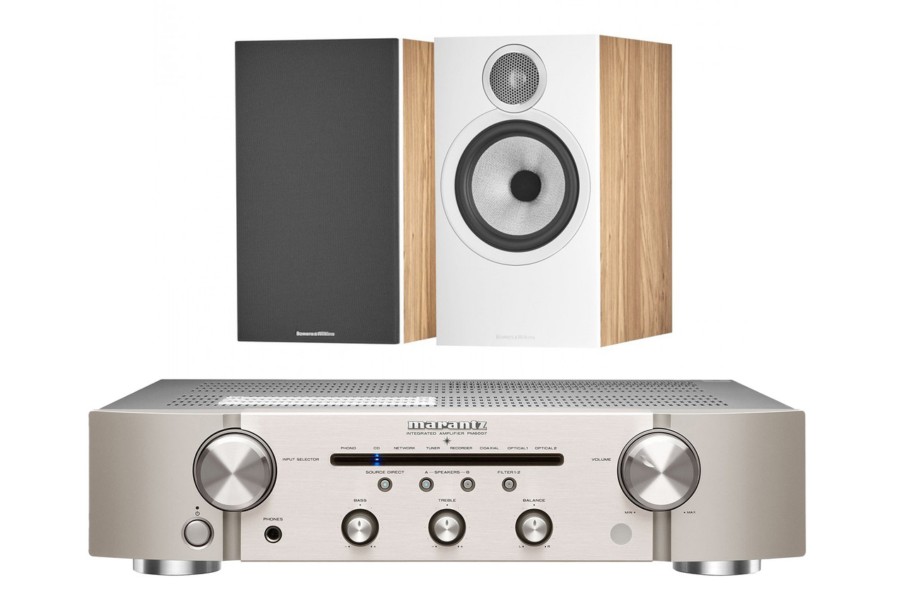 Marantz PM6007 (Silver) & Bowers & Wilkins 606 S3 (Oak) | Stereo