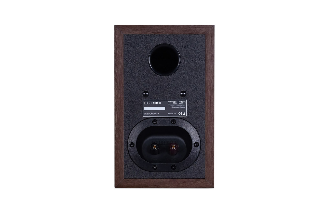 Mission LX-1 MKII (Walnut) | Bookshelf Speakers Per Pair | Richer