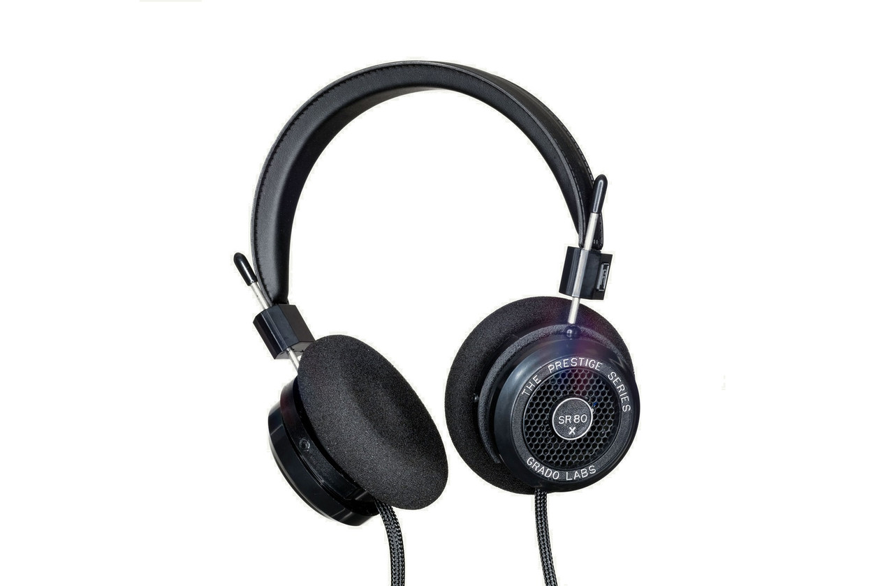 Grado SR80x (Black) On Ear Open Back Headphones Richer Sounds
