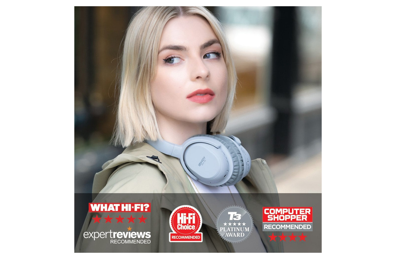 Lindy BNX-60 (Cool Grey) | Wireless Bluetooth Noise