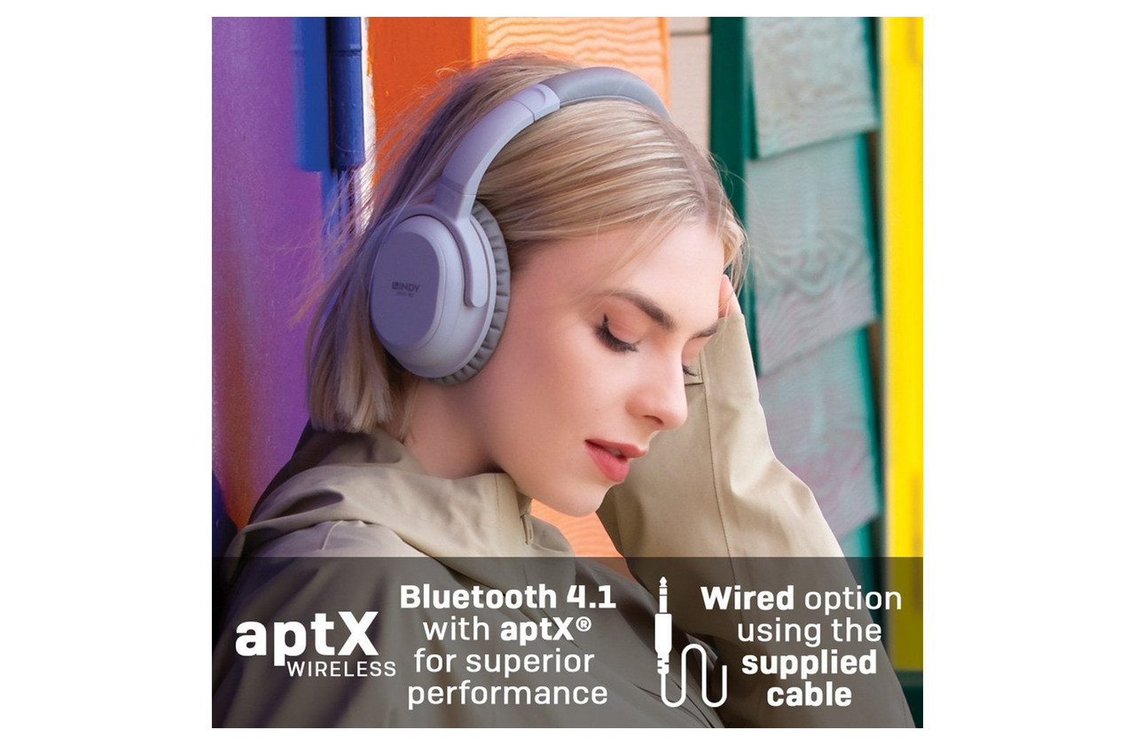 Lindy BNX-60 (Cool Grey) | Wireless Bluetooth Noise