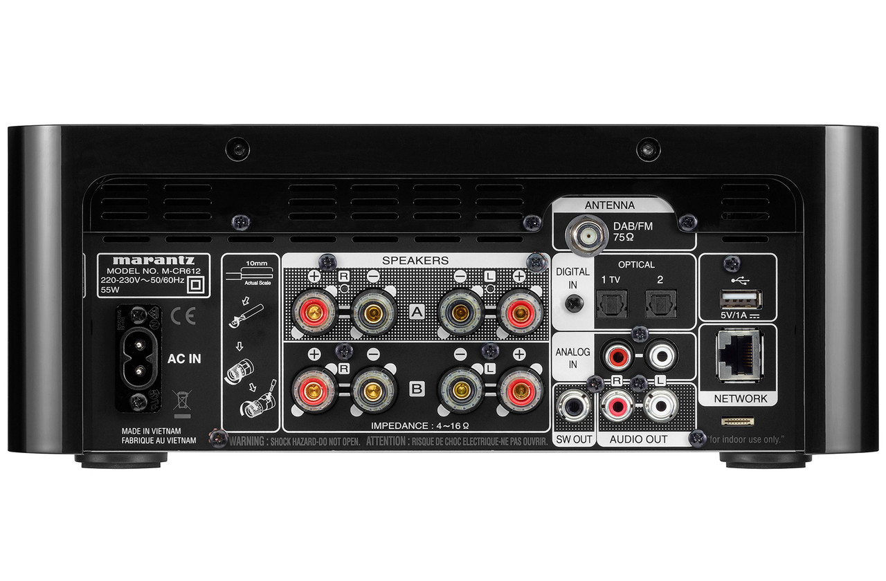 Marantz Melody X MCR612 Black | Streaming Mini System EXC Speakers