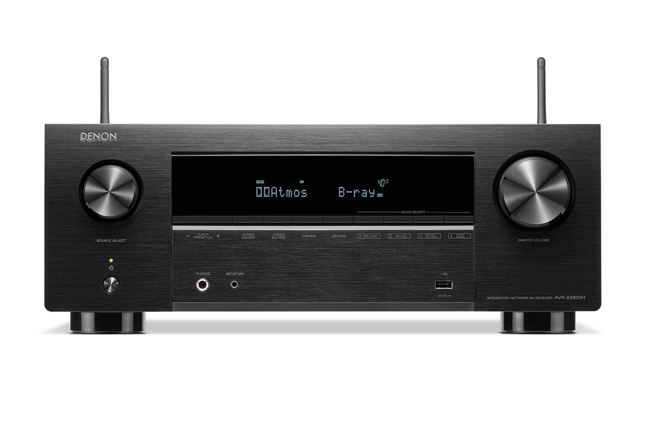 Denon AVR-X2800H (Black) | Dolby Atmos and DTS:X AV Receiver