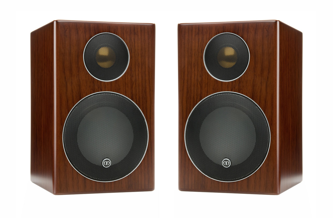 Monitor Audio RADIUS 90 Walnut | Bookshelf Speakers Per Pair