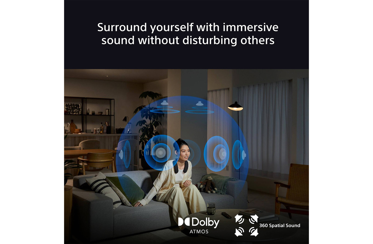 Sony Theatre U HT-AN7 (Black) | Dolby Atmos Wireless Neckband