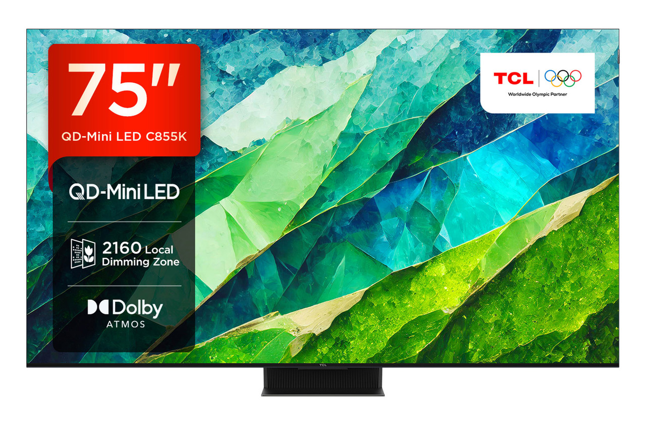 TCL 75C855K | 75 inch 4K Ultra HD HDR Smart Mini-LED TV | Richer