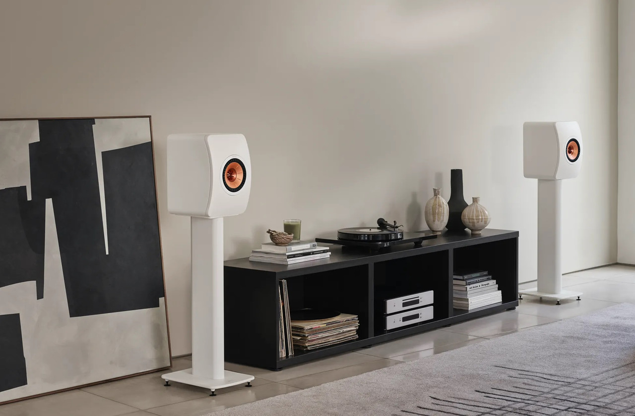 KEF LS50 Meta (Mineral White) Bookshelf Speakers Per Pair