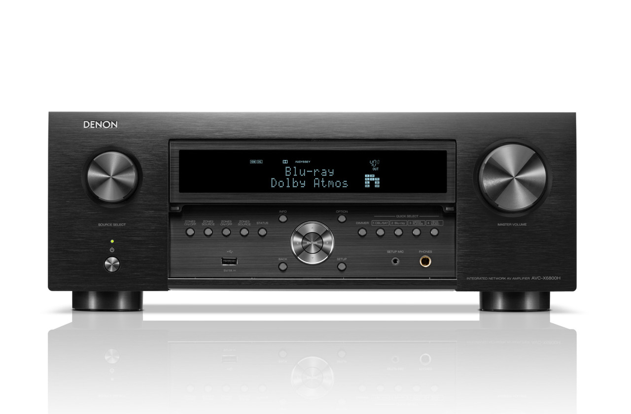 Denon AVC-X6800H (Black) | Dolby Atmos and DTS:X AV Amplifier