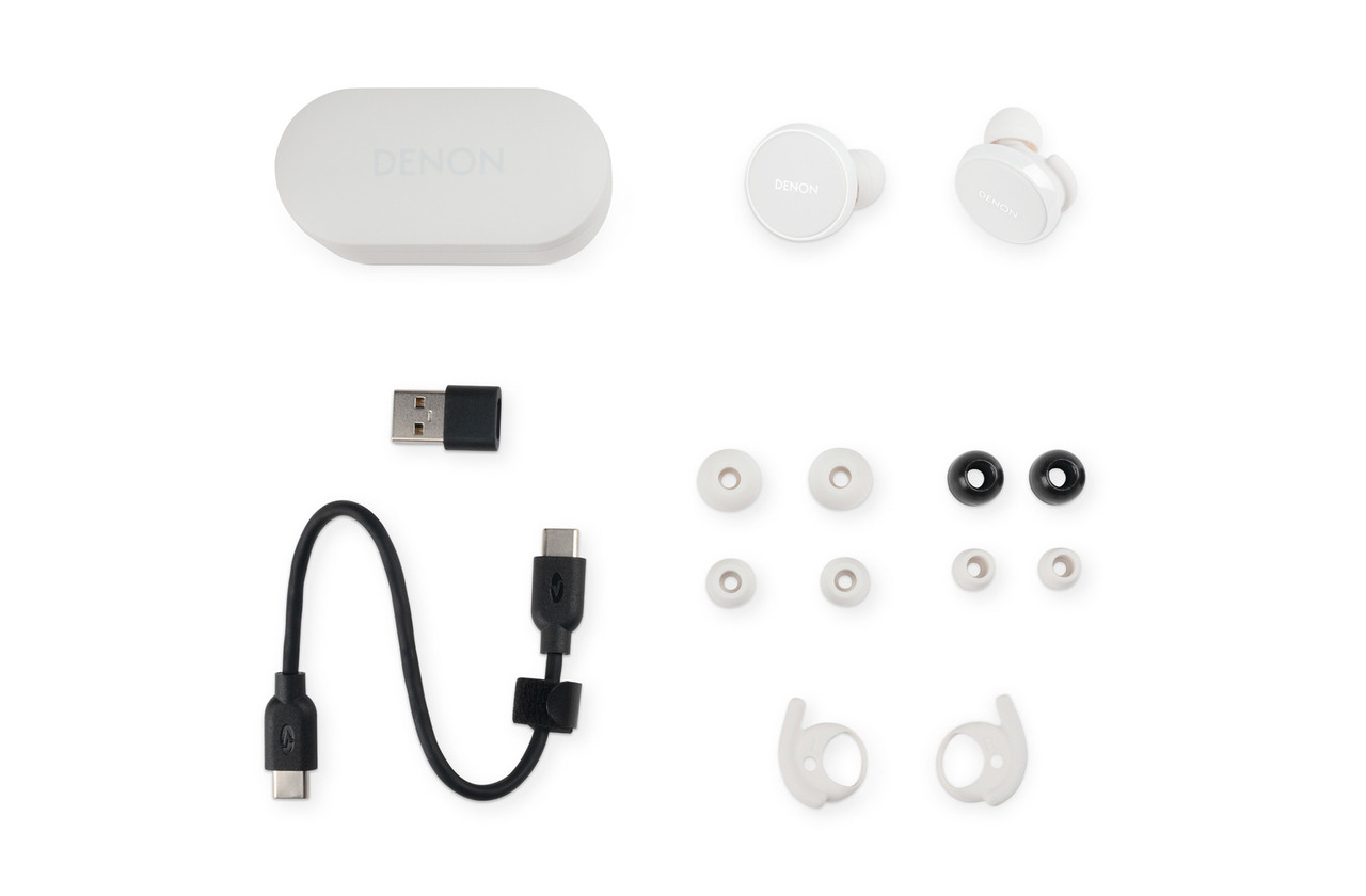 DENON PerL Pro True Wireless Earbuds ホワイト ワイヤレスイヤホン ノイズキャンセリング 重低音 イヤホン  Bluetooth(AHC15PLWTEM) : eイヤホン Yahoo!ショッピング店 - 通販 - Yahoo!ショッピング